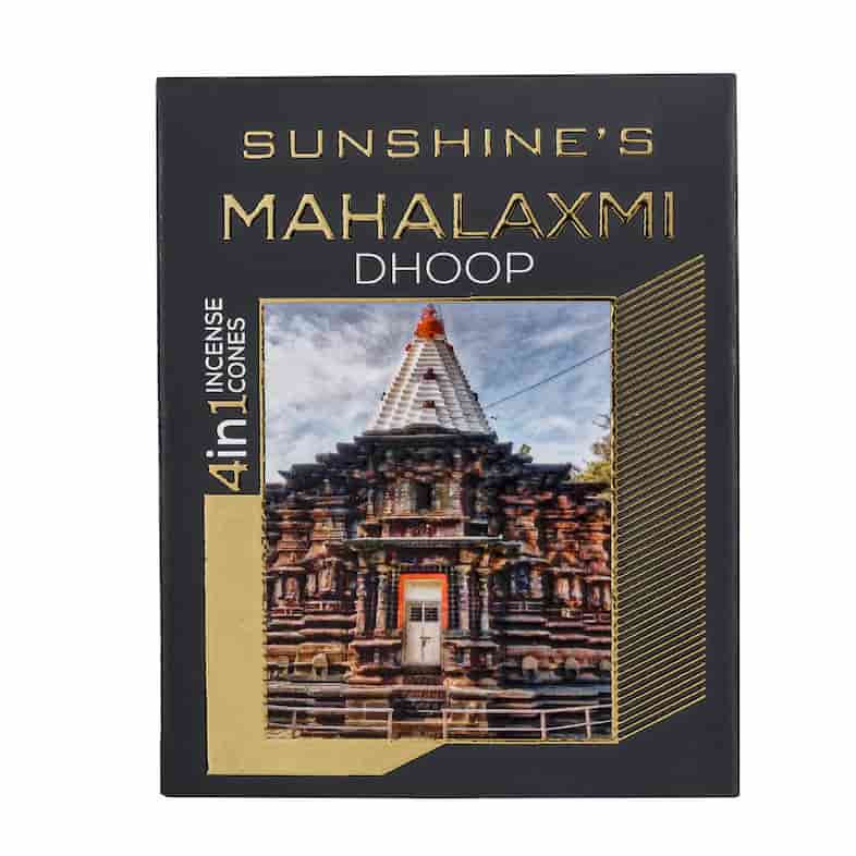 SUNSHINE'S MAHALAXMI DHOOP 4 IN ONE INCENSE CONES (24 CONES) 13218 SUNSHINE'S MAHALAXMI DHOOP 4 IN ONE INCENSE CONES (24 CONES) 13218 - Image 1