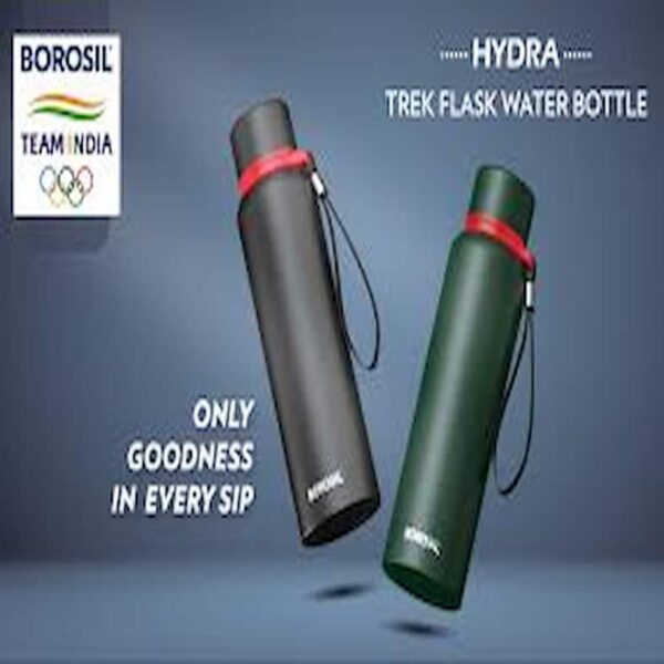 BOROSIL HYDRA TREK BOTTLE 700 ML BLACK - CP 15056