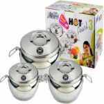 MAGMA HOT PEARL S STEEL HOT POT 3 PCS SET (1000+2000+3000) 14973